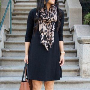 Black Quarter Sleeve Dress